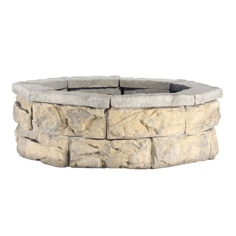 Fire pit screens come in four basic designs: 30 in. Fossill Limestone Fire Pit Kit-FSFPLS30 - The Home ...
