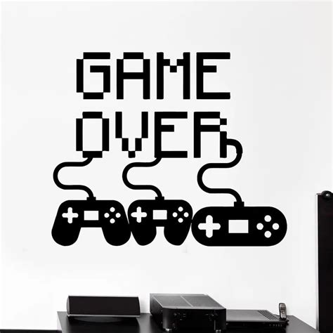 Video Game Gamer Decal Sticker Gaming Poster Gamer Vinyl Wall Decals