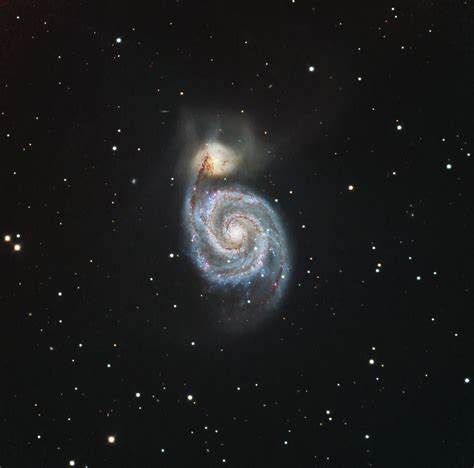 M51 The Whirlpool Galaxy Telescope Live