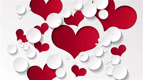 Red White Heart Shape Pattern 4k Hd Love Wallpapers Hd Wallpapers