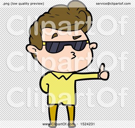 Cartoon Cool Guy By Lineartestpilot 1524231