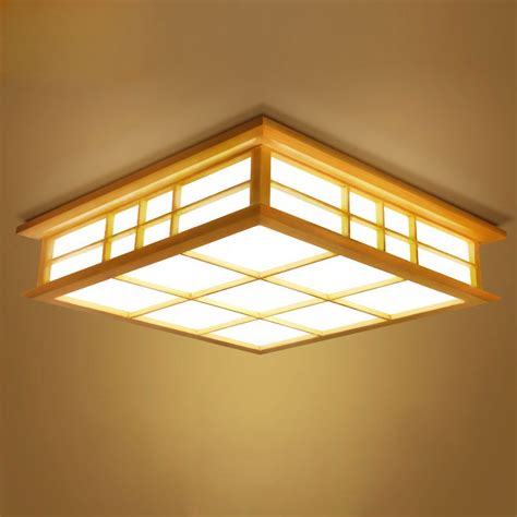This kata japanese hanging lantern is a simple, and convenient. Ceiling lights Japanese style tatami lamp LED wooden ...