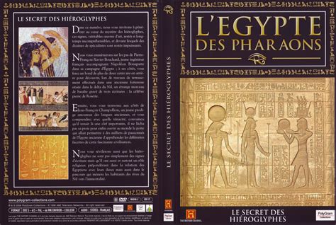 Jaquette Dvd De Legypte Des Pharaons Le Secret Des Hiéroglyphes