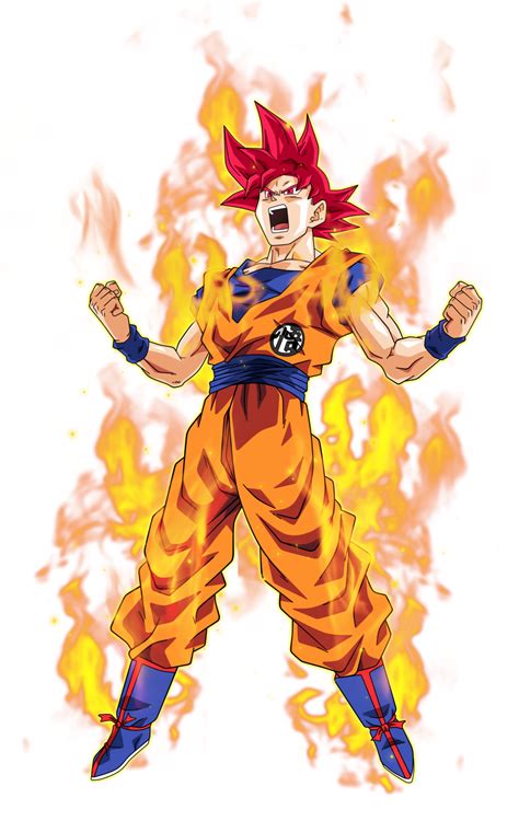 Download Dragon Ball Wiki Goku Super Saiyan God Hd Transparent Png