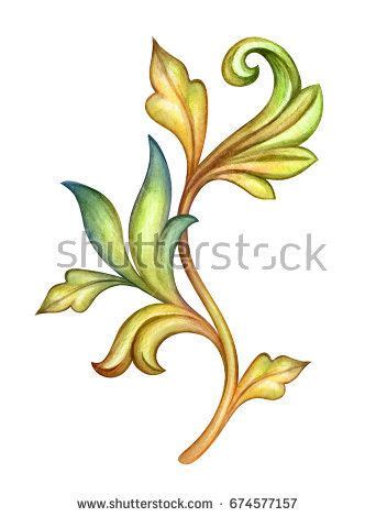 See more ideas about illuminated manuscript, medieval manuscript, medieval art. watercolor illustration, green leaves, acanthus, antique ...