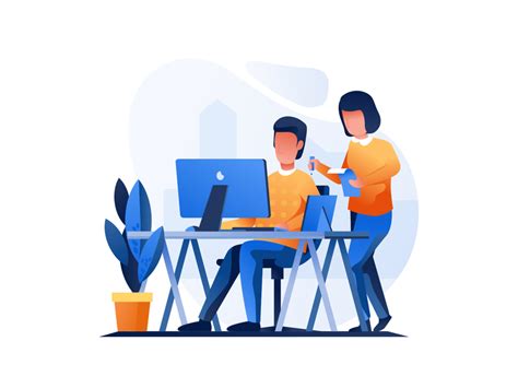 Work And Office Illustrations By Flair Digital On Dribbble