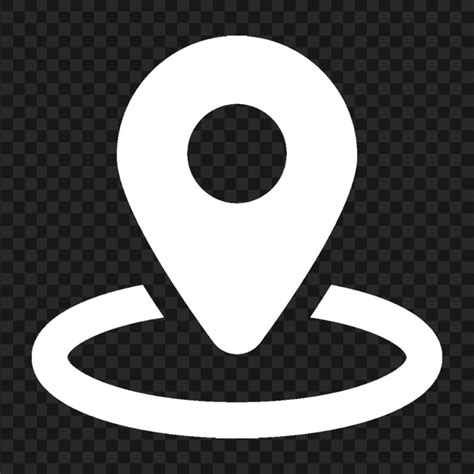 Gps Location White Symbol Icon Transparent Png Citypng