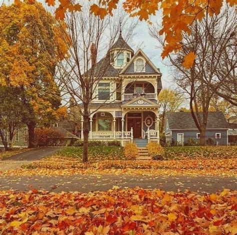 🍂witchy Autumns🌙 Fall Pictures Autumn Scenery Victorian Homes