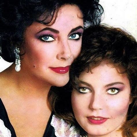 “elizabeth Taylor And Her Daughter Maria Early 1980s Elizabethtaylor