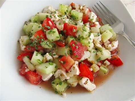 Gurken Tomaten Feta Salat von äffchen Chefkoch