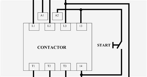Schematic Contactor Wiring Diagram Single Phase