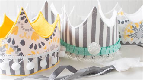 Diy Party And Play Crowns With Cloth And Felt Diy Birthday Crown