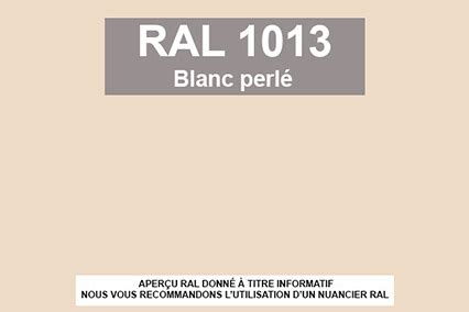 Peinture RAL Nuancier RAL 1013 Blanc perlé