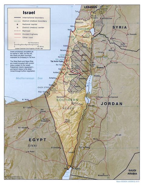 Map Of Israel Cities Major Cities And Capital Of Israel