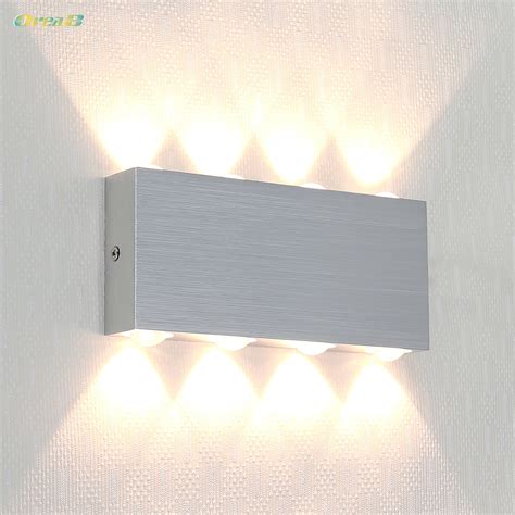 8w 12w Silver Color Decorative Indoor Wall Mounted Led Wall Light