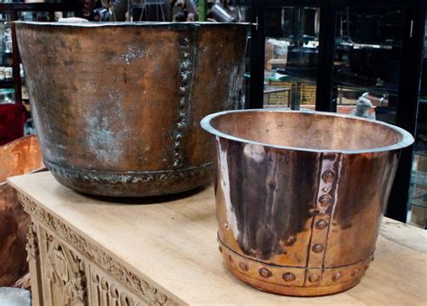 Original Victorian Copper Cauldron Sold Clubhouse Interiors Ltd