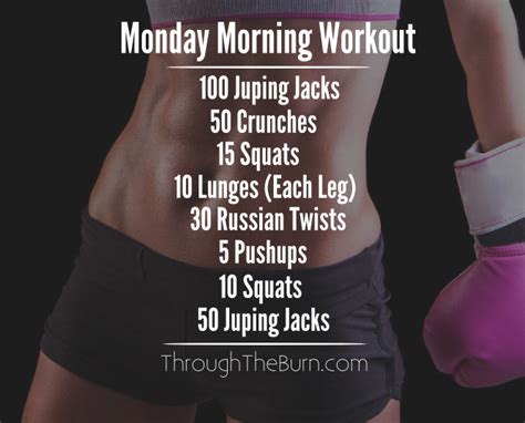 We can now start to build your workout routine. Monday Morning Workout