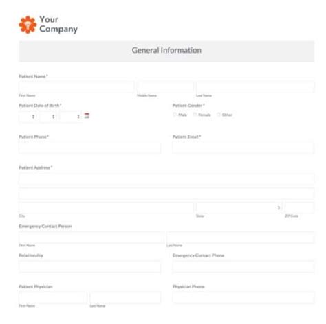 Pediatric Occupational Therapy Evaluation Form Template Formstack