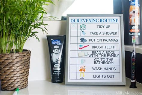 Kids Evening Routine Free Printable Checklist Nifty Mom