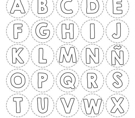 Moldes De Letras Mayusculas Grandes Para Imprimir Y Recortar Alphabet