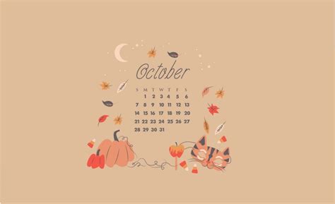 October 2018 Calendar Wallpapers Calendar Wallpaper October Calendar