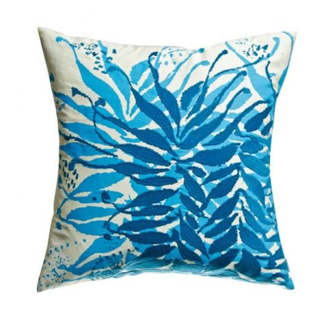 Aqua Blue Ocean Current Throw Pillow Modern Throw Pillows Blue Throw