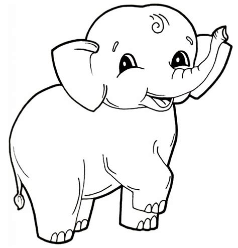 50 Desenhos Para Colorir De Elefante Como Fazer Em Casa