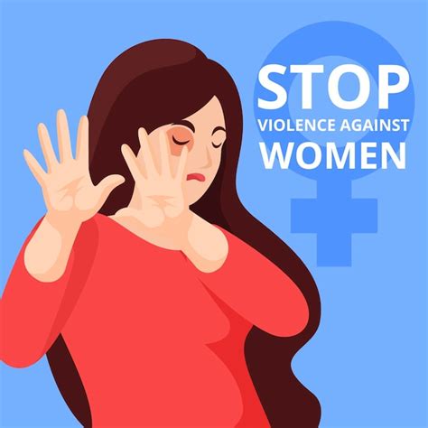 Detener La Violencia Contra La Mujer Ilustrada Vector Gratis