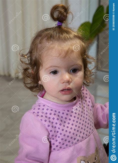 Charming Little Brown Eyed Girl Stock Photo Image Of Baby Dress