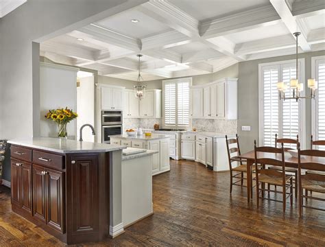 Look at these kitchen ceilings ideas. Remodeled Coppell Kitchen Design Features Coffered Ceilings
