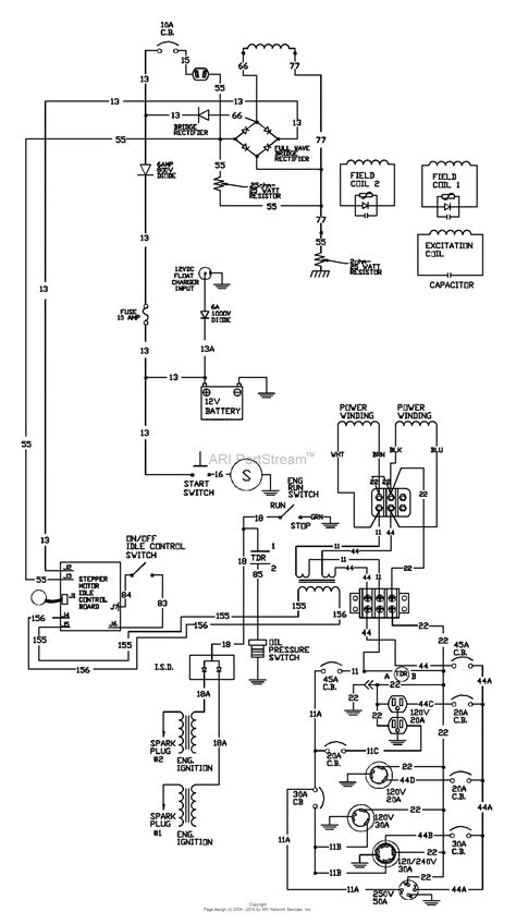 Reading guidelines for ac and dc schematics in protection and control relaying (on photo. Briggs and Stratton Power Products 9801-8 - 10,000 EXL Parts Diagram for Wiring Schematic