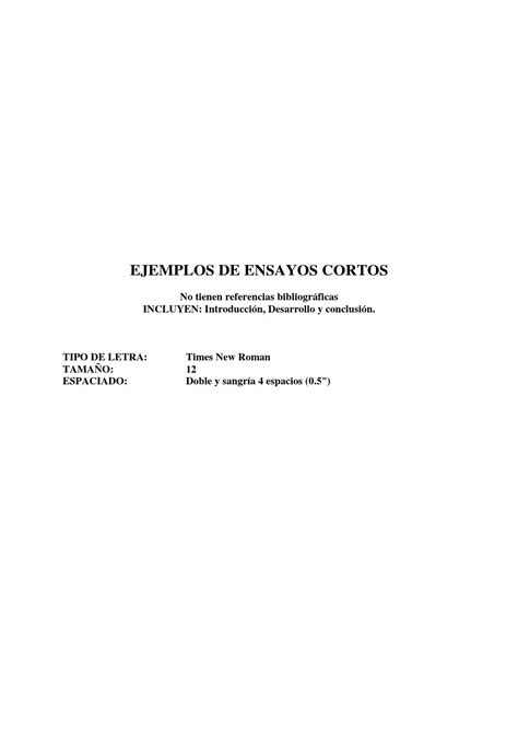 Ejemplos De Ensayos Cortos By Luis Cabral Issuu