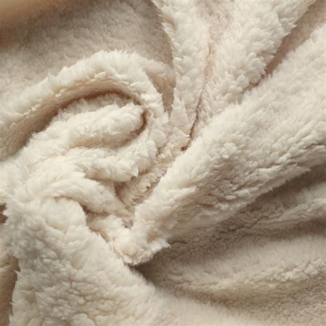 Sherpa Fleece Fabric Cream Fleece Fabric Texture Photography Fabric