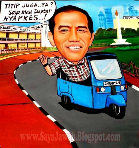 Contoh Gambar Karikatur Jokowi