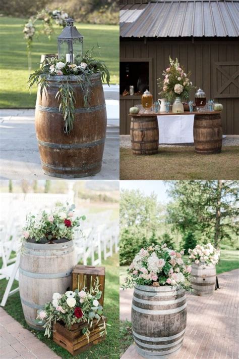 Top 20 Rustic Country Wine Barrel Wedding Ideas R And R Wine Barrel