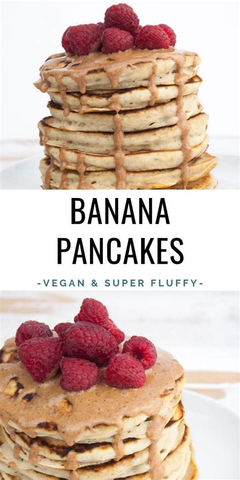 Fluffy Vegan Banana Pancakes Recipe Elephantastic Vegan