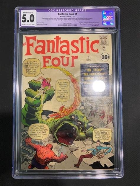 Fantastic Four 1 Cgc 50 B 5 Legacy Comics And Cards Trading