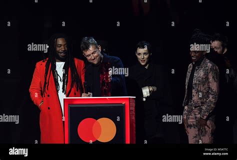 Damon Albarn Of Gorillaz Accepts The Award For Best British Band During