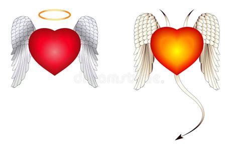 Angel And Devil Wings Stock Vector Illustration Of Romance 3454611