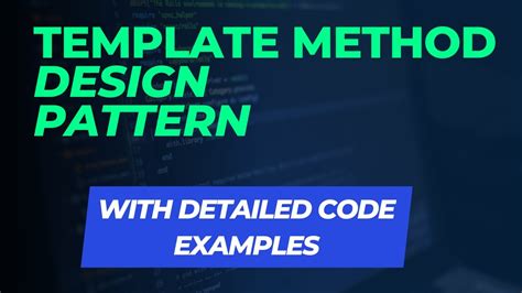 Template Method Design Pattern Behavioural Design Pattern Detailed
