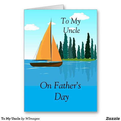 A big thank you uncle for always being the ray of hope in my life when i would give up on my dreams. To My Uncle Card | Zazzle.com | Cards, Greeting cards ...