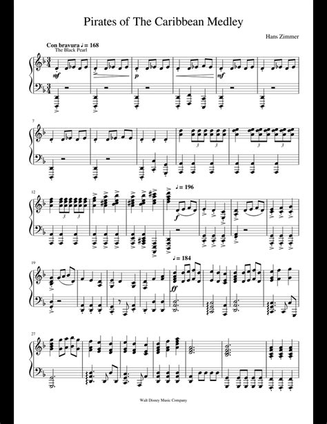 #piratesofcaribbean #piano #pianomusic #music #hot #pianocover #cover #musicsheets #pianosheets #ноты #пиратыкарибскогоморя. Pirates of The Caribbean Medley sheet music for Piano download free in PDF or MIDI