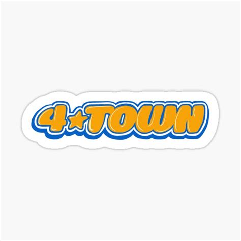 4town Logo Sticker By Tessbug13 Redbubble