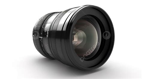 Camera Lens In 3d A Stunning Render On A Clean White Background Lens