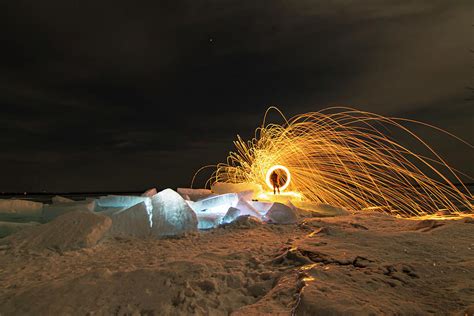 Spinning Fire Photograph By Chris Artist Fine Art America