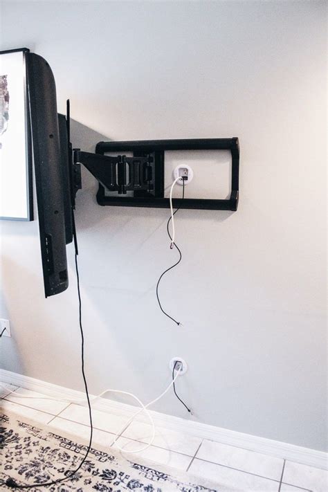 How To Hide Wires Behind A Wall Mounted Tv Within The Grove Tv