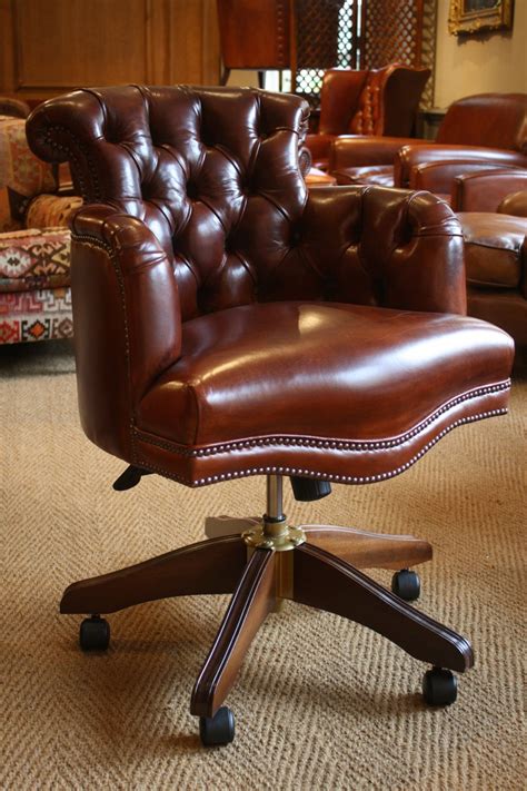 Leather Captains Chair Leather Desk Chair Antique Leather Desk Chair