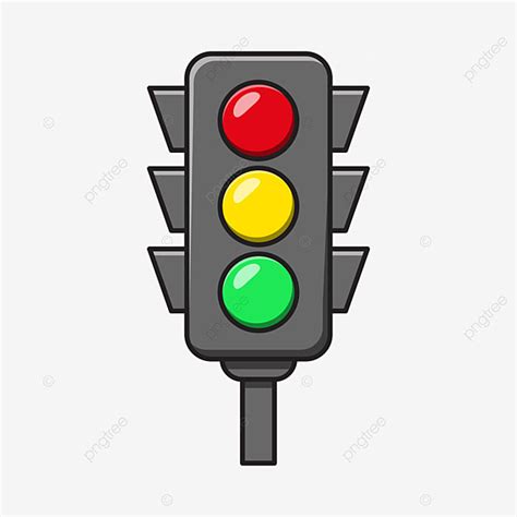 Red Traffic Light Vector Art Png Traffic Light Vector Illustration