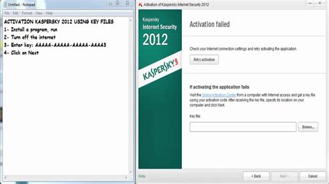 How To Activate Kaspersky 2013 Using Key File Youtube