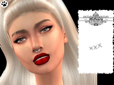 The Sims Resource Hunter Face Tattoo N01